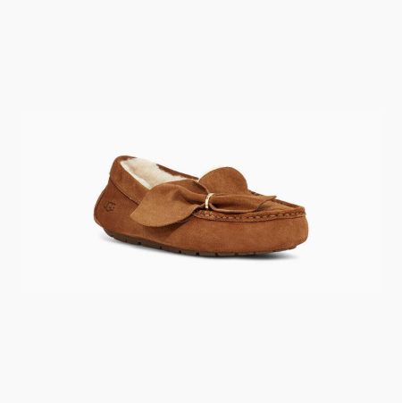 UGG Ansley Twist Brown Slippers for Women (YSGC19372)